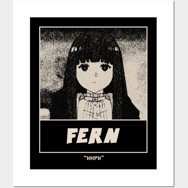 Fern Gloomy Halftone Fanart Design Wall Art by Gloomeeey